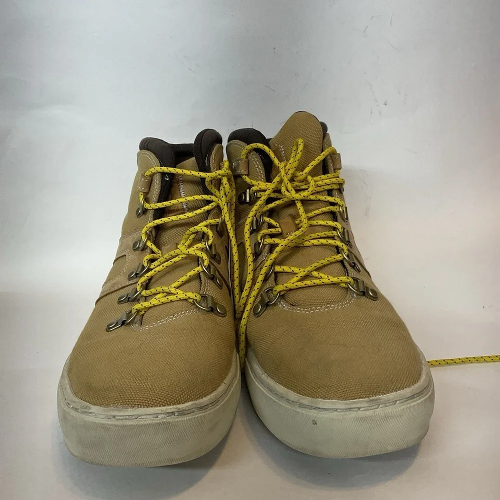 Timberland Euro Hiker Mustard‎ Canvas Boots A1HK5 Men`s Size 9,5 Ortholite